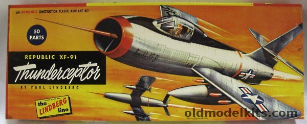 Lindberg 1/48 Republic F-91 Thunderceptor / XF-91, 513-98 plastic model kit